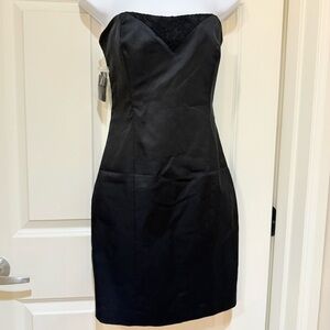 bebe Black Strapless Dress